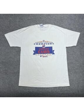 Vintage 2003 Chicago Cubs Central Division Champions T-Shirt Large RARE MENS